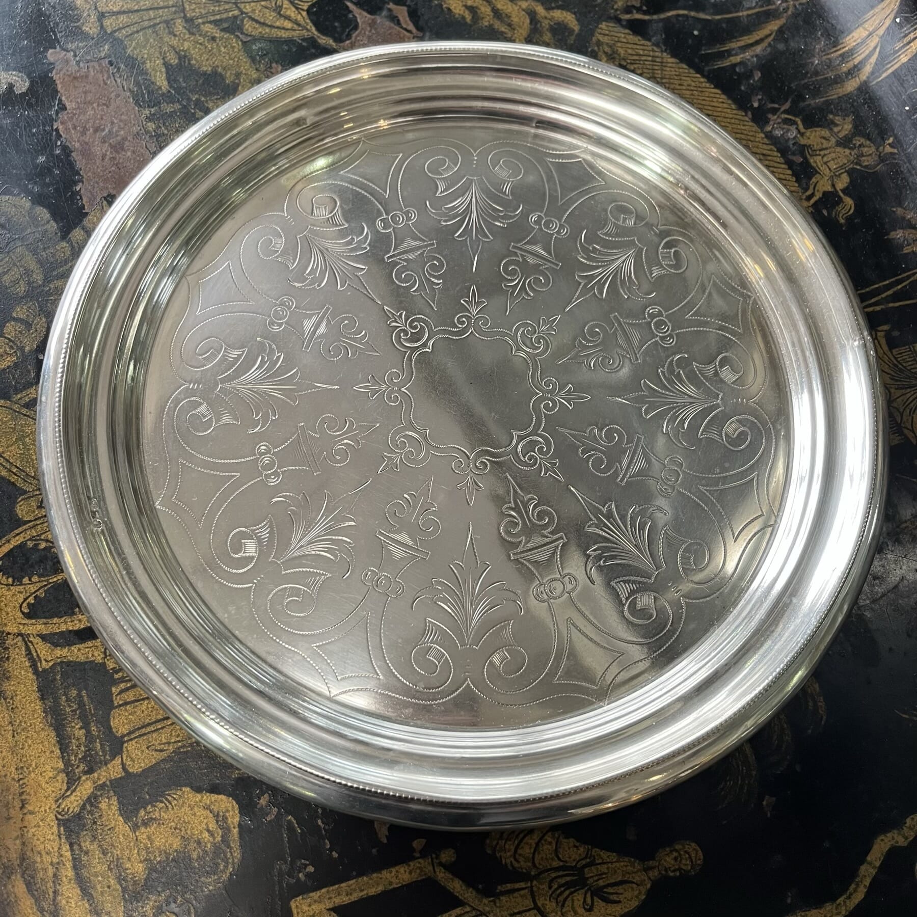 Austrian .800 Silver tray, Circa 1900