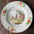 Swansea pottery Child's plate, 'Miracle of the 5 Loaves &2 amp; Fishes' c.1825
