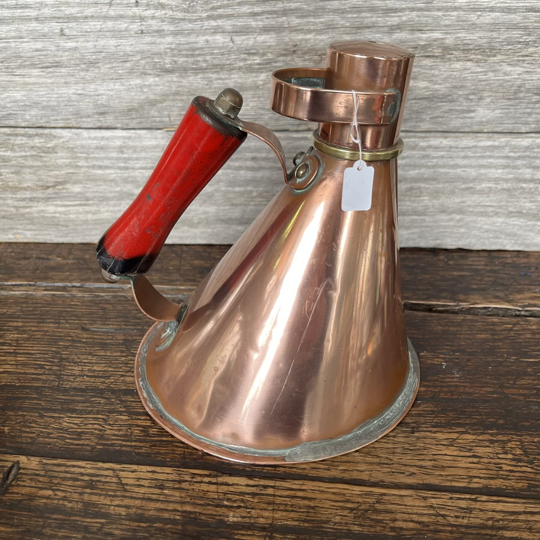 Interesting industrial oil can, canal boat style, C.1920