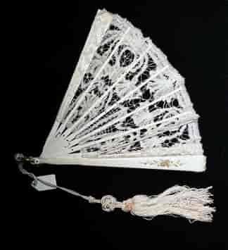 Brussels Lace Fan c. 1860