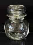 Victorian cut glass covered jar. C. 1880