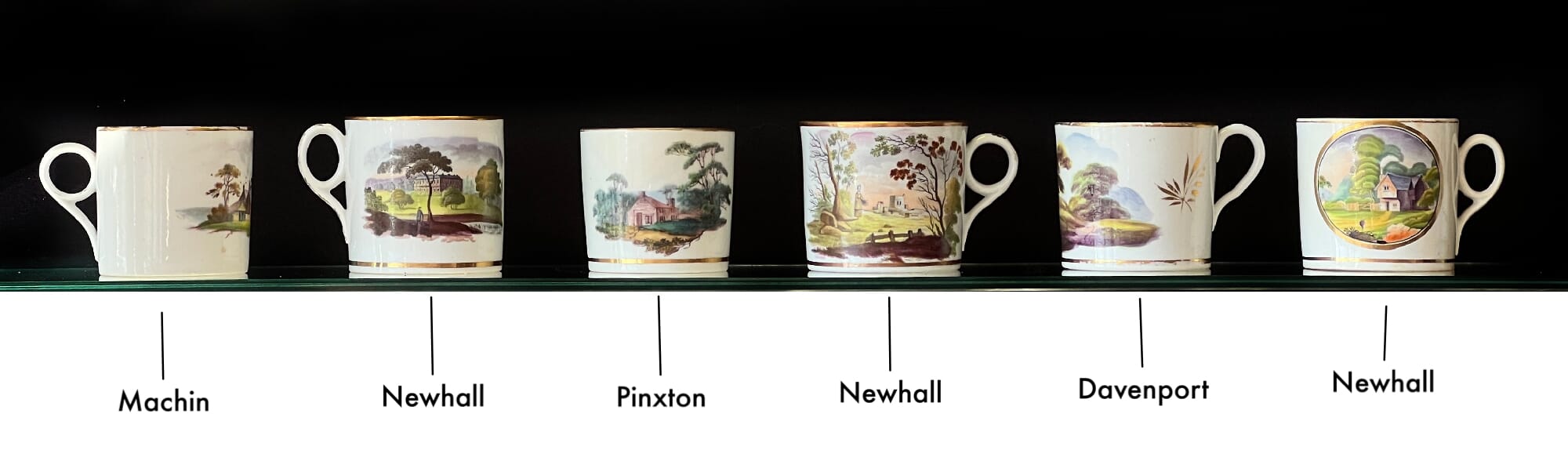 Early 19th century English Porcelain Coffee Cans at Moorabool Antiques, Geelong