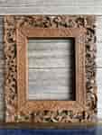 Indian carved teak frame, good quality, 19th century