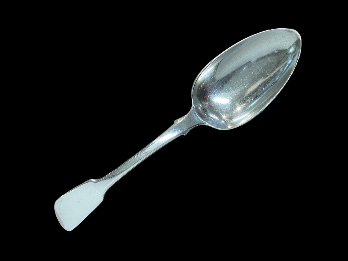 English George III sterling silver spoon, hallmarked London 1822