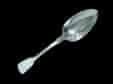 English George III sterling silver spoon, hallmarked London 1822