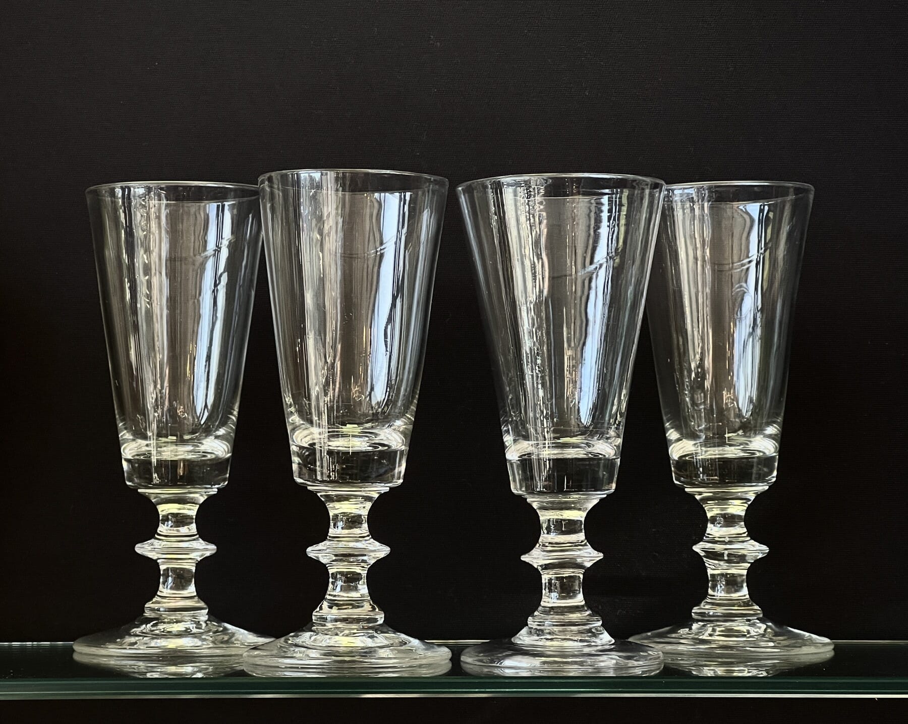 Set of 4 Ale late Georgian Glasses, C.1810