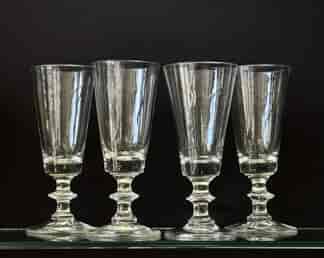 Set of 4 Ale late Georgian Glasses, C.1810