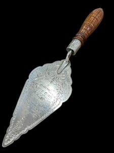 Australian Silver & Blackwood Trowel, Robertson Silversmith Melbourne 1903