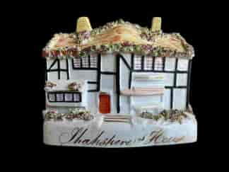 Staffordshire pottery model of ‘Shakspere’s House’, C.1865