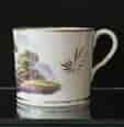 Fine English Porcelain coffee can, landscape painted, attr. Davenport, 1810