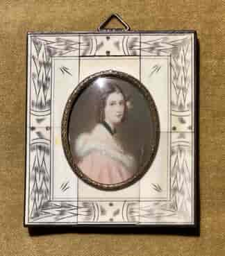 Miniature of Lady Erskine, early 20th century