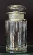 Victorian cut glass covered jar, c. 1880