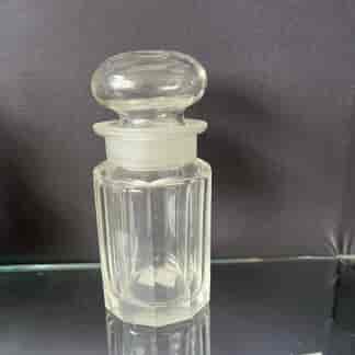 Small Victorian cut-glass canister
