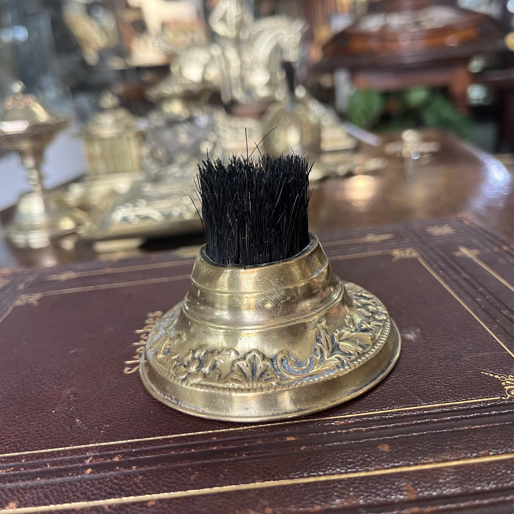 Victorian brass pen cleaner, c. 1880