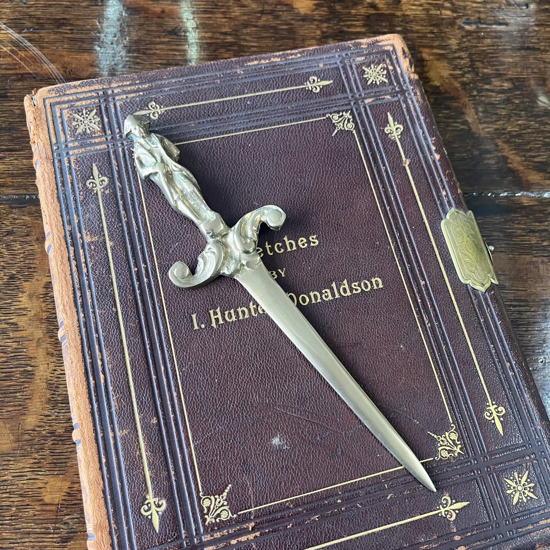 Brass ‘Napoleon’ paperknife, 20th c.