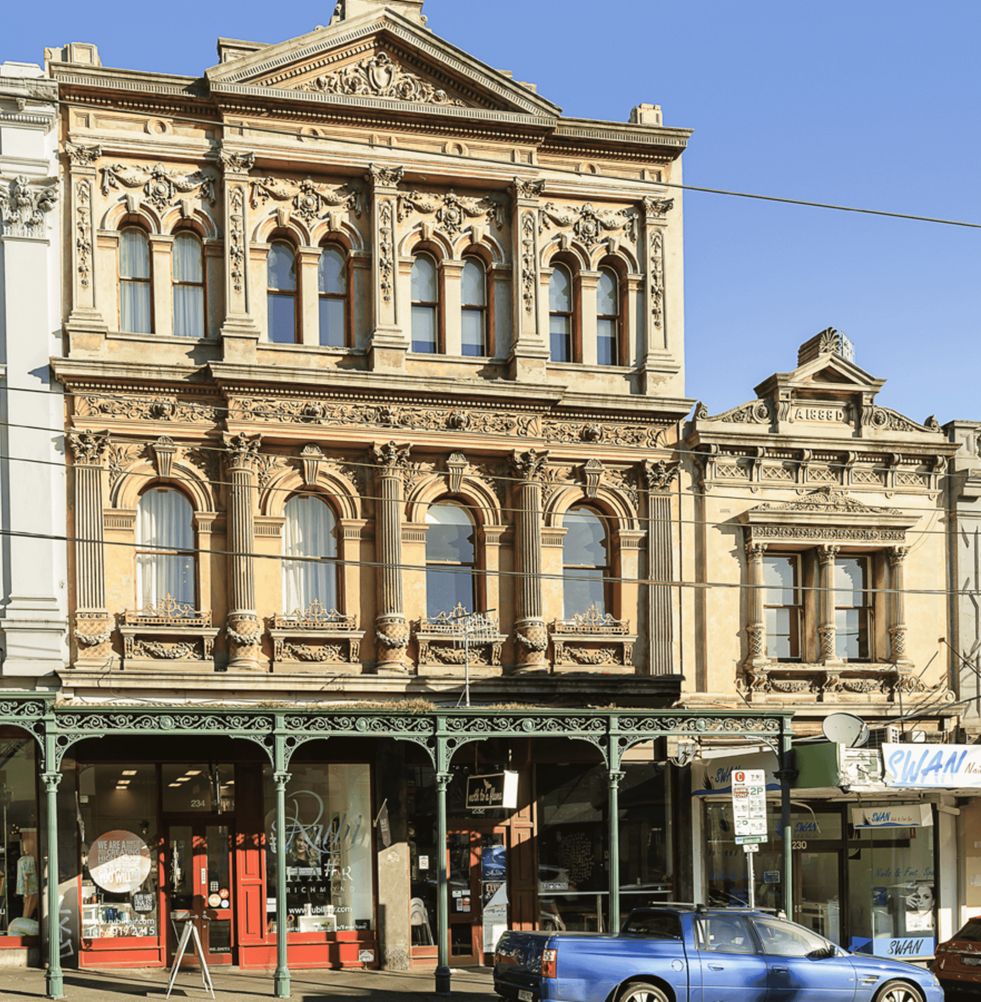 The City Of Richmond Coffee Palace, view in Swan Street today