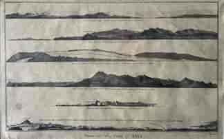 Mounted print 'Views on the coaft of Asia'