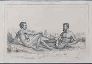Tasmanian Aboriginal man & woman, from 'Oceanie, ou Cinquieme Partie du Monde', Paria 1836