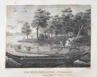 Aboriginal boats, after Lesueur 1802, printed 1807