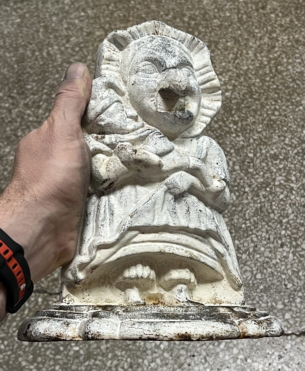 Judy cast iron door stop