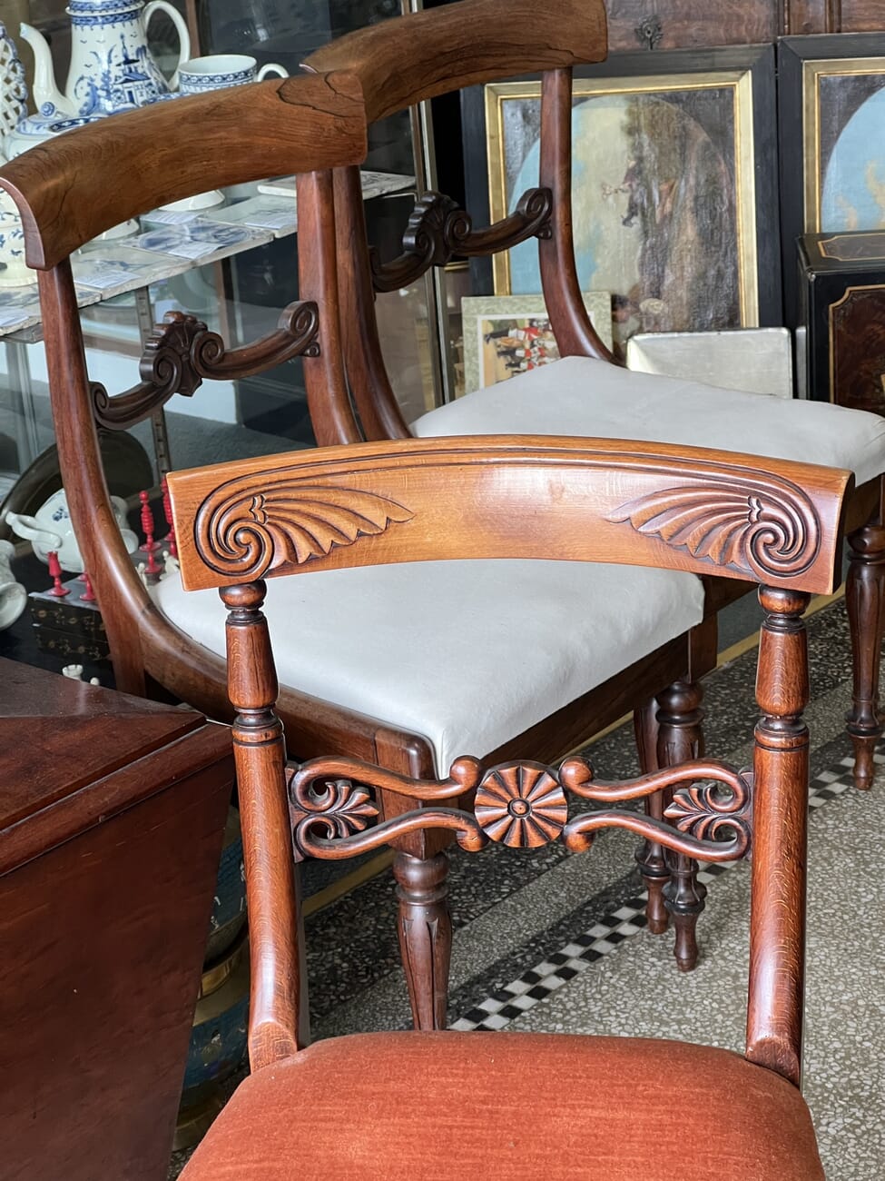 French Empire chair, circa 1830
