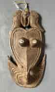 PNG face-form bag hook, Sepik River, 20th century