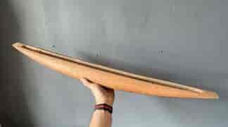 Pacific Islander outrigger model from a canoe, pos. Hawaii, mid 20th c.