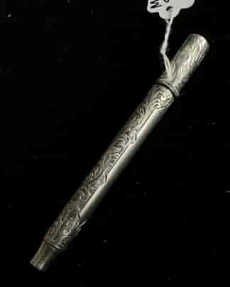 Sampson Mordan + Co Sterling Silver mechanical pencil, mid 19th century