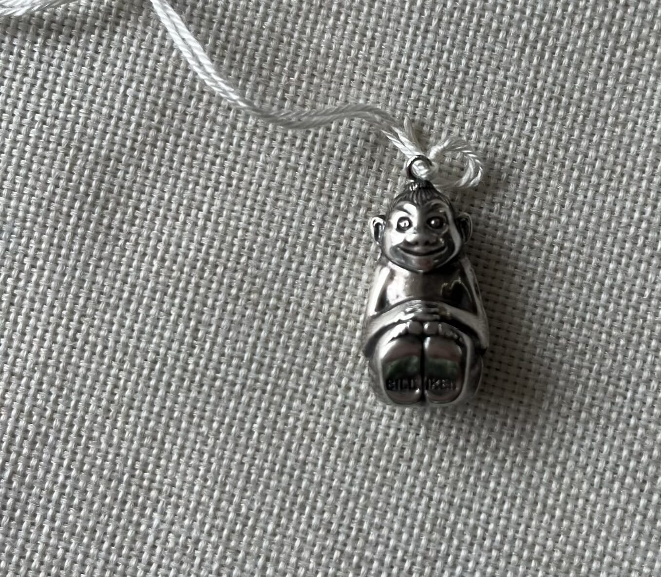 MEGA RARE outlet COLLECTIBLE SILVER BILLIKEN CHARM 4.7 GRAMS