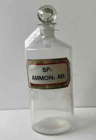19th Century Apothecary bottle, Northcote Chemist 'SP:AMMON:AR: