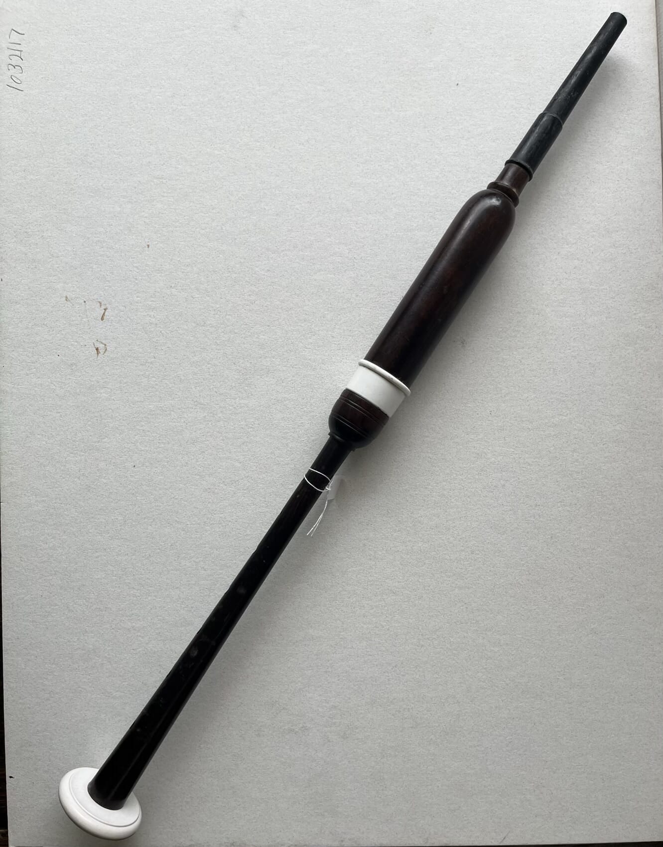 Bagpipe Rosewood practice chanter, Mid 20th C