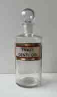 19th Century Apothecary bottle, Northcote Chemist TINCT:GENT:CO: