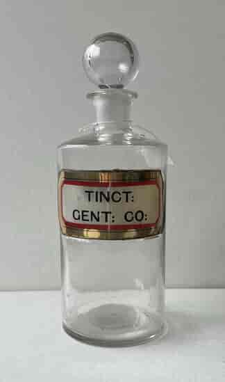 19th Century Apothecary bottle, Northcote Chemist TINCT:GENT:CO: