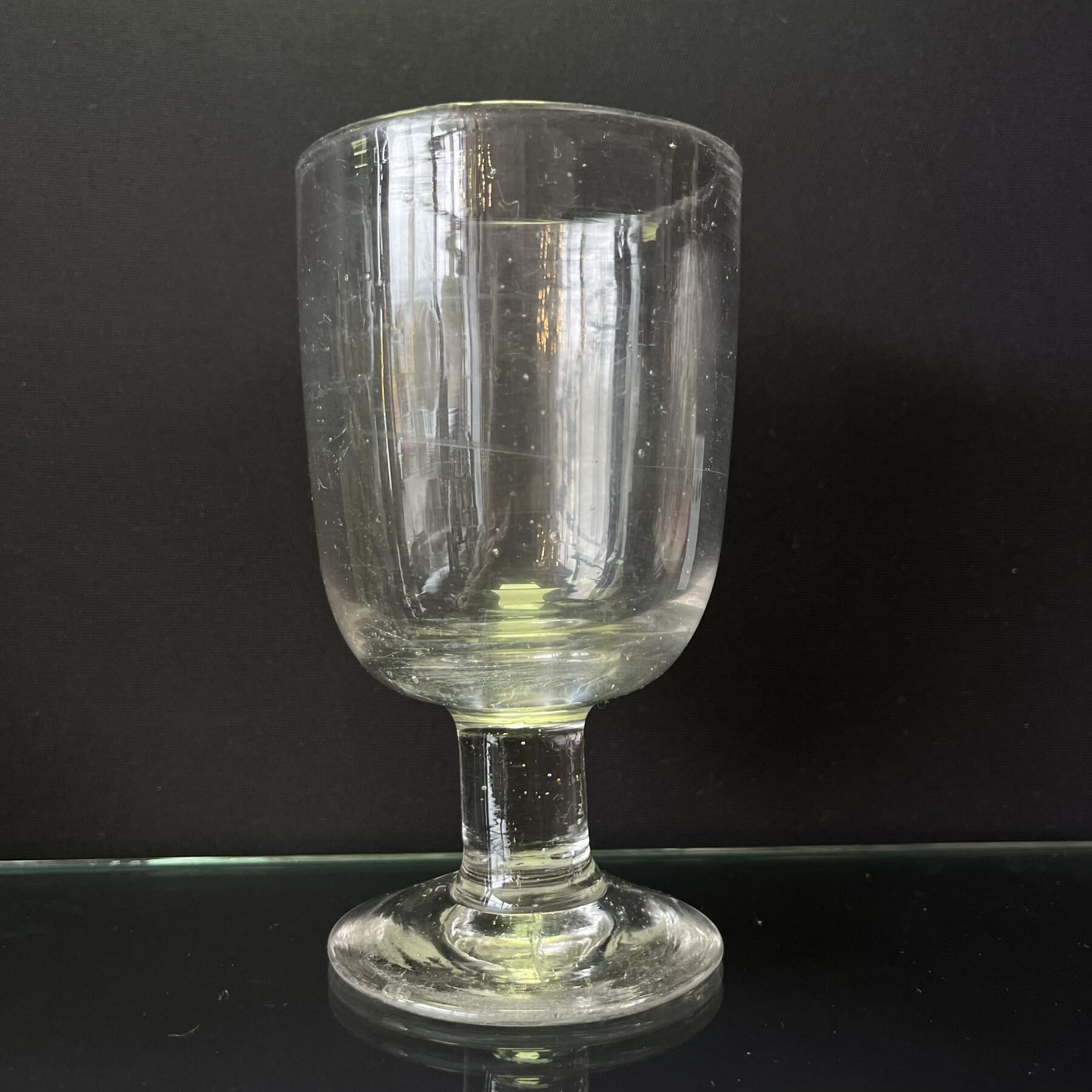 Victorian Rummer glass, thick short stem, 19th century