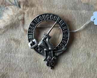 Scottish Clan MacMillian Badge 'MISERIS SUCCURRERE DISCO', c. 1950