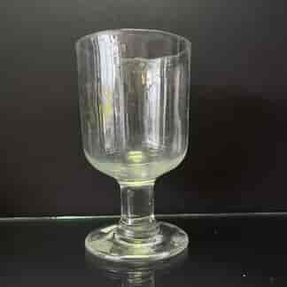 Victorian Rummer glass, thick short stem, 19th century