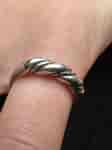Medieval-style Silver Ring with twisted decoration