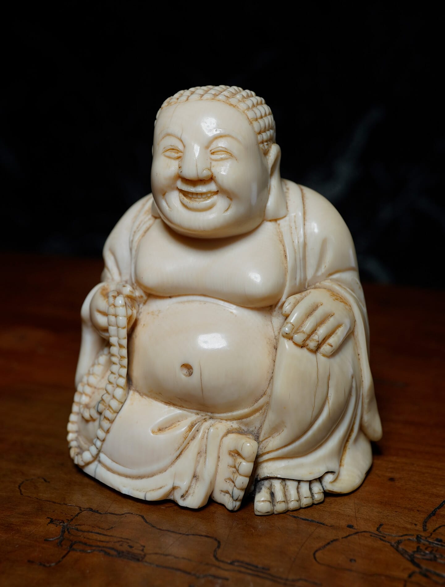 Japanese Ivory Buddha Meiji Period