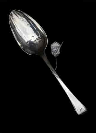 Georgian Sterling Silver table spoon, by James Barratt, London 1806