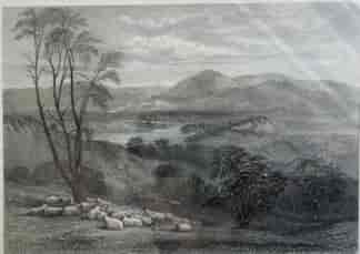 Framed hand coloured engraving 'The Upper Goulburn, Victoria C. 1874