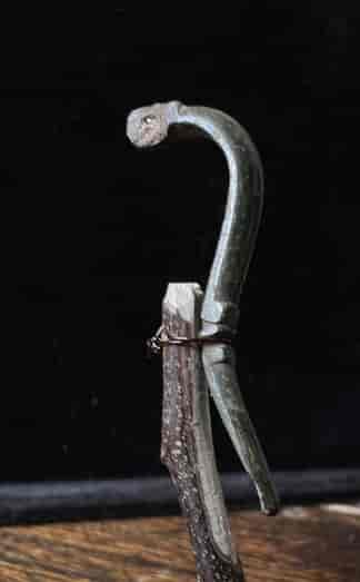 Roman bronze bow fibula, mounted, 2nd-4th c. AD