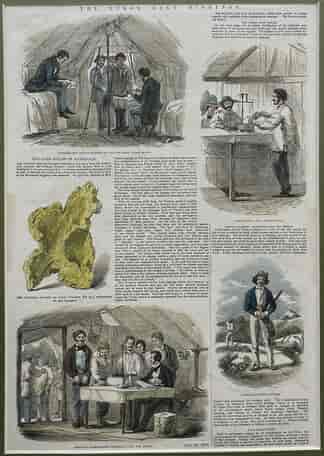 Australian Goldrush print 1853