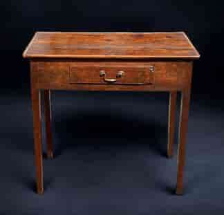 Georgian Oak side table with single drawer C.1800
