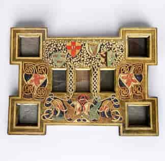 Belfast School of Pokerwork frame, c. 1900