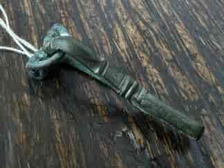 Roman bronze bow fibula, excellent condition, 2nd-4th c.