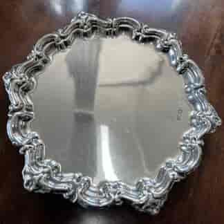 Sterling Silver waiter -card tray, London 1895