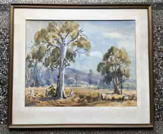 Ernest Vogel, Australian Landscape, watercolour C.1970