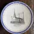 USA Interest- French porcelain commemorative plate, 'Church of Christ, Bedford, Ohio, Diamond Anniversary 1832-1907'