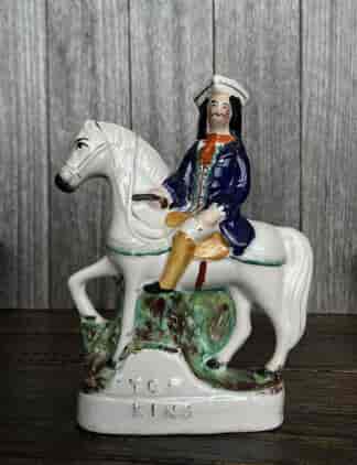 Staffordshire pottery figure of ‘Tom King’, the highwayman, c. 1870