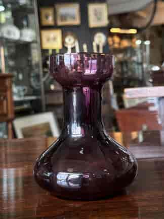 Victorian amethyst-glass Hyacinth Vase , late 19th century